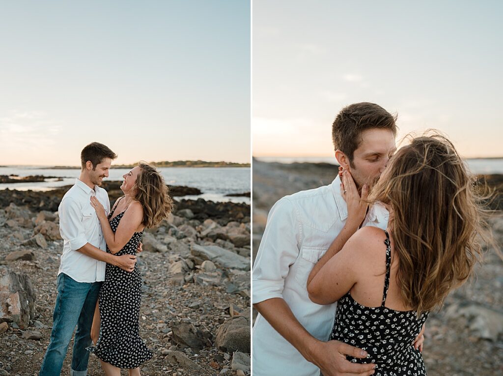 Southern Maine Beach Engagement photoshoot